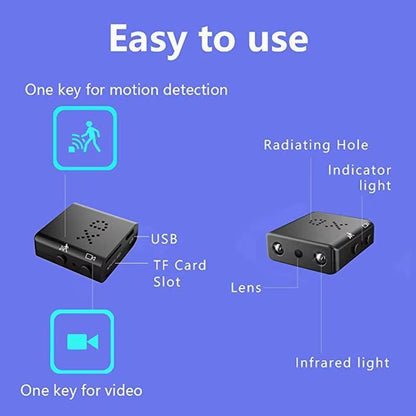 XD Mini Camera Full HD 1080P Home Security Camcorder Night Vision Micro Cam Motion Detection Video Voice Surveillance Recorder